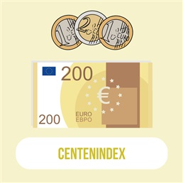 Wat is de centenindex en wat is de impact op de lonen van medewerkers bij lokale besturen?